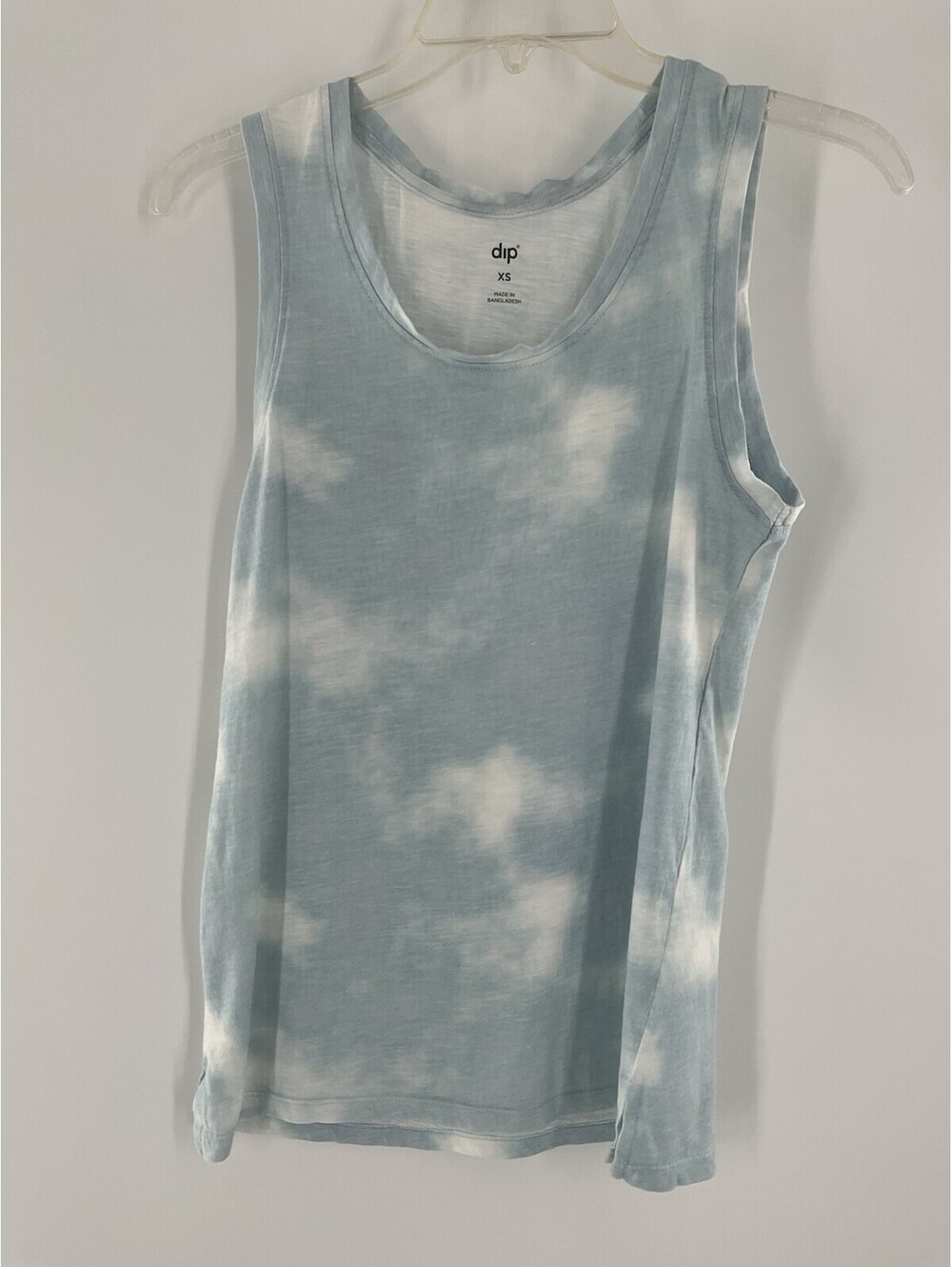 Dip XS Women’s Tank Top Tie-Dye Blue And White 122